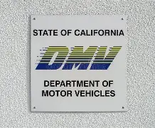 California DMV Sign