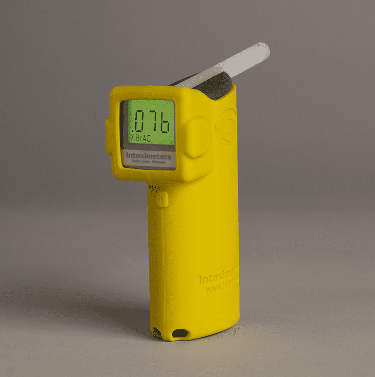 Police breathalyzer test